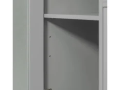 SoBuy Sideboard auf Rollen Küchenwagen Mikrowellenschrank Rollwagen FSB78-HG< Servierwagen|Küchenschränke