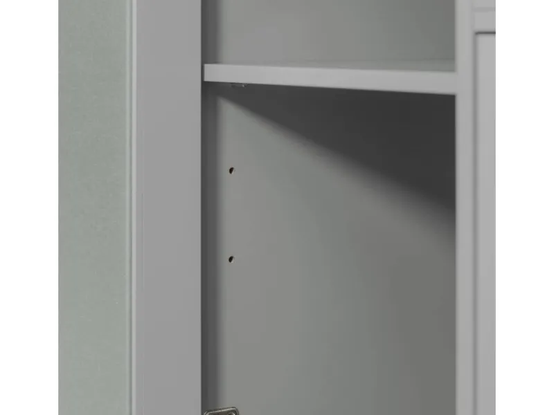 SoBuy Sideboard auf Rollen Küchenwagen Mikrowellenschrank Rollwagen FSB78-HG< Servierwagen|Küchenschränke