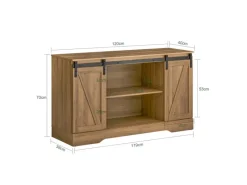 Best SoBuy Sideboard Wohnzimmerschrank Kommode Küchenschrank TV-Schrank FSB60-BR