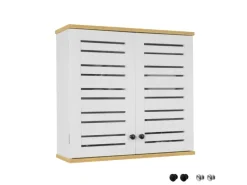 Clearance SoBuy Wandschrank Badezimmerschrank Küchenschrank Medizinschrank Weiß BZR42-W