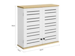 Clearance SoBuy Wandschrank Badezimmerschrank Küchenschrank Medizinschrank Weiß BZR42-W