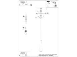 Sollux Lighting Pendelleuchte Electra Beton< Kücheninseln