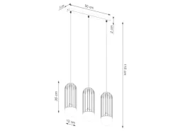 Sollux Kücheninseln<Lighting Pendelleuchte Brina 3L