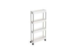 Songmics Nischenregal 4 Ebenen 12,5 cm x 40 cm x 88 cm Weiß