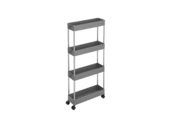 Songmics Küchen-Ordnungssysteme<Rollwagen 4 Ebenen 12,5 cm x 40 cm x 88 cm Grau