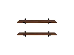 Hot Songmics Schweberegal 60 cm x 20 cm x 7 cm Braun-Schwarz