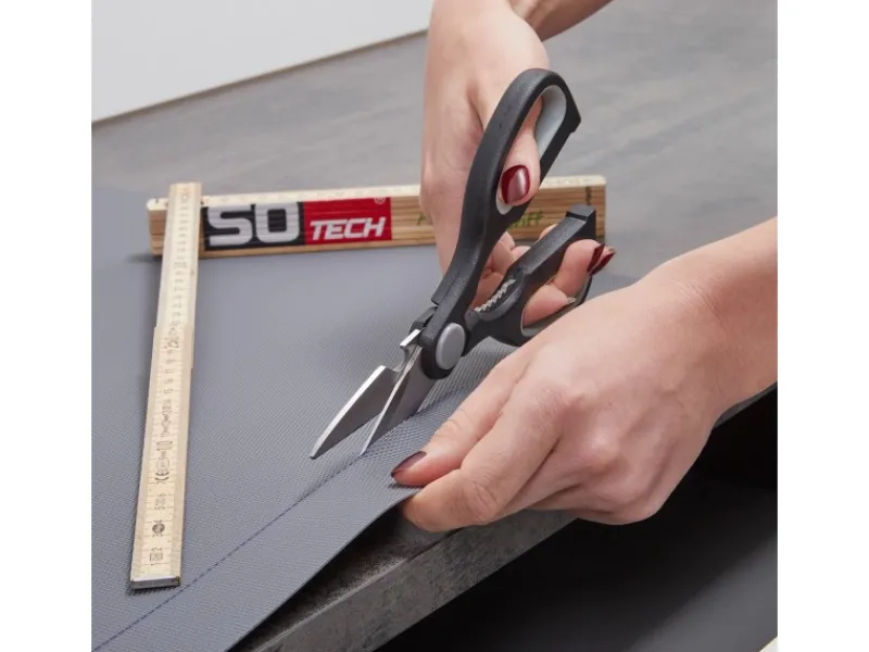 SOTECH Küchenhelfer<Antirutschmatte ORGA WEAVE 375 mm Silbergrau Zuschneidbar