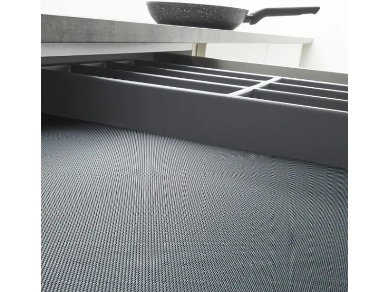 SOTECH Küchenhelfer<Antirutschmatte ORGA WEAVE 425 mm Silbergrau Zuschneidbar