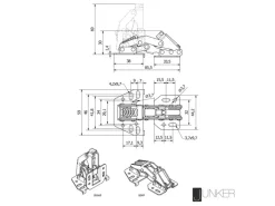 New SOTECH Aufschraubscharnier 90 Grad mit Montageanschlag und SoftClose für Klappen