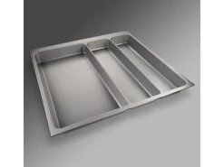 SOTECH Besteckeinsatz ORGA-BOX II MAXI 462 x 509 x 50 mm Silbergrau Für Nobilia 60er Schublade