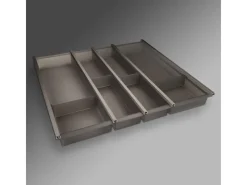 SOTECH Besteckkästen<Cuisio Besteckeinsatz 600 mm Höhe 55 mm Transluzent Graphitgrau mit Messerblock