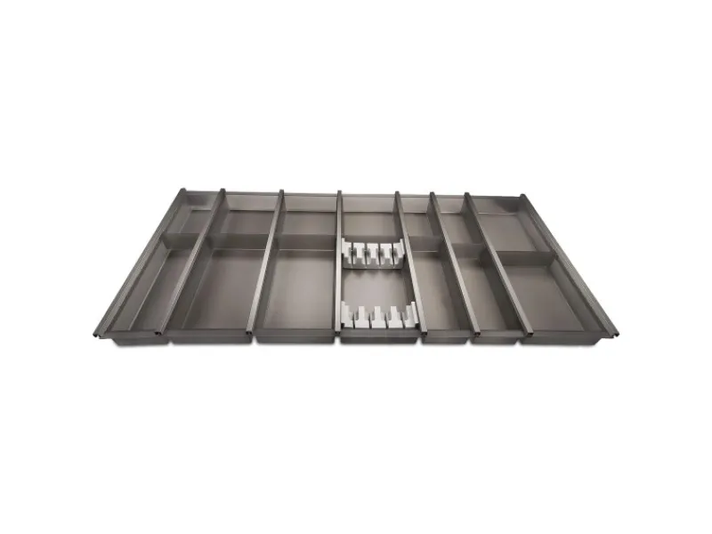 SOTECH Besteckkästen<Cuisio Besteckeinsatz 1000 mm Höhe 55 mm Transluzent Graphitgrau mit Messerblock