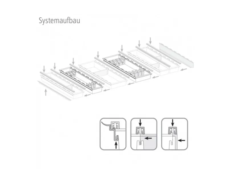 SOTECH Cuisio Besteckeinsatz 55mm Transluzent Graphitgrau mit Messerblock Für Blum Legrabox 473mm mit Korpusbreite 900mm