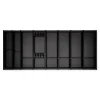 Online SOTECH Cuisio Besteckeinsatz Höhe 55mm Transluzent Anthrazit mit Messerblock Für Blum Legrabox 473mm Korpusbreite 1200mm