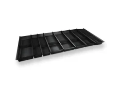 Online SOTECH Cuisio Besteckeinsatz Höhe 55mm Transluzent Anthrazit mit Messerblock Für Blum Legrabox 473mm Korpusbreite 1200mm