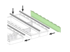 SOTECH Besteckkästen<Cuisio Besteckeinsatz Seitenwand Transluzent Weiß