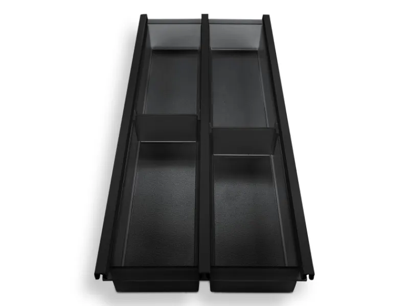 SOTECH Cuisio Besteckeinsatz 300 mm Höhe 55 mm Transluzent Anthrazit Für Blum Legrabox 473 mm< Besteckkästen