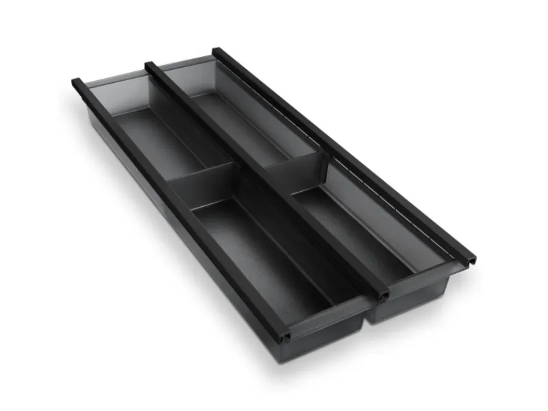 SOTECH Cuisio Besteckeinsatz 300 mm Höhe 55 mm Transluzent Anthrazit Für Blum Legrabox 473 mm< Besteckkästen
