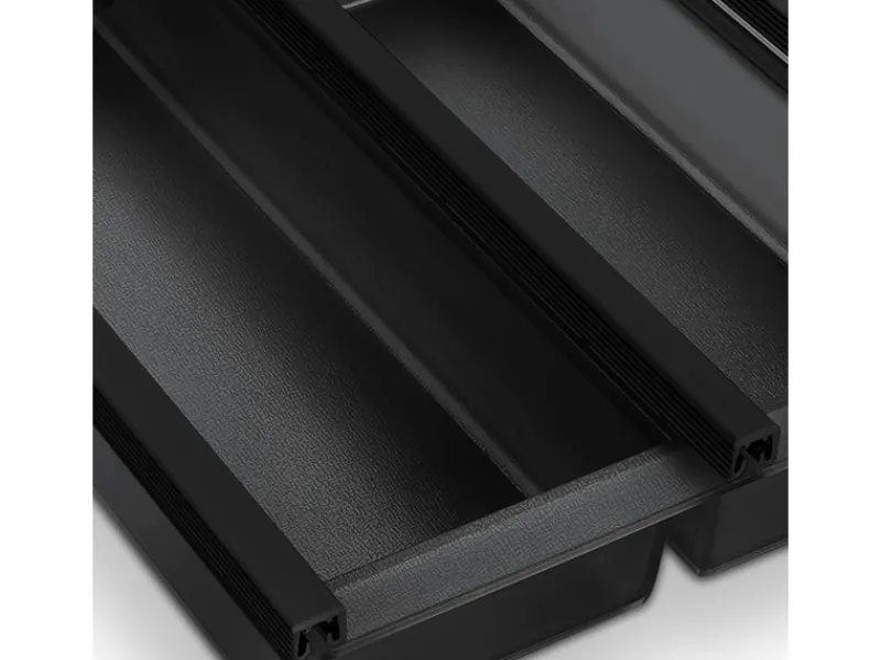SOTECH Cuisio Besteckeinsatz 300 mm Höhe 55 mm Transluzent Anthrazit Für Blum Legrabox 473 mm< Besteckkästen