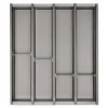 SOTECH Cuisio Besteckeinsatz Höhe 55 mm Transluzent Graphitgrau Für Blum Legrabox 473 mm mit Korpusbreite 500 mm< Besteckkästen
