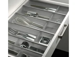 SOTECH Cuisio Besteckeinsatz Höhe 55 mm Transluzent Graphitgrau Für Blum Legrabox 473 mm mit Korpusbreite 400 mm< Besteckkästen