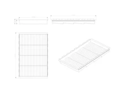 SOTECH Besteckkästen<Cuisio Gewürzeinsatz 600 mm Höhe 55 mm Transluzent Graphitgrau