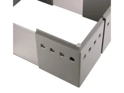 SOTECH 2er Set Organisationsrahmen CuisioFlex 129 mm Höhe Stufenlos Verstellbar von 236 - 386 mm inkl. Anti-Rutsch-Füße< Besteckkästen