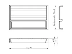 SOTECH Besteckkästen<Mehrzweckeinsatz SEPARADO Individual Genarbt 300x474x51mm Schubladeneinsatz inkl. Gewürzeinsatz