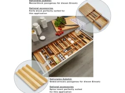 Discount SOTECH ORGA-BOX 3 Bambus Besteckeinsatz Für 120er Schublade 473x1097x56 mm 15 Fächer Für Nobilia Küchen Ab August 2012