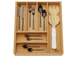 SOTECH ORGA-BOX 3 Bambus Besteckeinsatz Für 50er Schublade 473x397x56 mm mit 6 Fächer Für Nobilia Küchen Ab August 2012< Besteckkästen