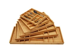 SOTECH Orga-Box-1 Bambus Besteckeinsatz 7 Fächer Für Blum Tandembox Antaro Schubladen 719x473x56 mm im 80er Schrank< Besteckkästen