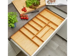 SOTECH Besteckkästen<Orga-Box-1 Bambus Besteckeinsatz 11 Fächer Für Blum Tandembox Antaro Schubladen 919x473x56 mm im 100er Schrank