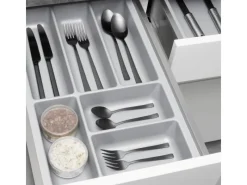 SOTECH Besteckkästen<ORGA-BOX-2 Besteckeinsatz Tiefe 462 mm Höhe 50,5 mm Für Nobilia Küchen Canvas Struktur Breite 309 mm