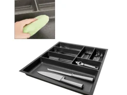 SOTECH ORGA-BOX-2 Besteckeinsatz Tiefe 462 mm Höhe 50,5 mm Für Nobilia Küchen Canvas Struktur Breite 509 mm< Besteckkästen