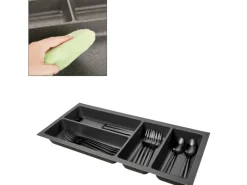 Online SOTECH ORGA-BOX-2 Besteckeinsatz Tiefe 462 mm Höhe 50,5 mm Für Nobilia Küchen Canvas Struktur Breite 209 mm Anthrazit