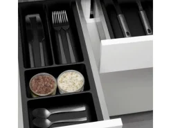 Online SOTECH ORGA-BOX-2 Besteckeinsatz Tiefe 462 mm Höhe 50,5 mm Für Nobilia Küchen Canvas Struktur Breite 209 mm Anthrazit