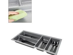 Sale SOTECH ORGA-BOX-3 Besteckeinsätze Tiefe 473 mm Höhe 50,5 mm Schubladeneinsätze Breite 191 mm Silbergrau