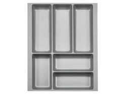 SOTECH ORGA-BOX-2 Besteckeinsatz Tiefe 462 mm Höhe 50,5 mm Für Nobilia Küchen Canvas Struktur Breite 359 mm< Besteckkästen