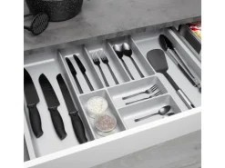SOTECH Besteckkästen<ORGA-BOX-2 Besteckeinsatz Tiefe 462 mm Höhe 50,5 mm Für Nobilia Küchen Canvas Struktur Breite 709 mm