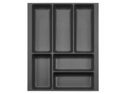 SOTECH ORGA-BOX-2 Besteckeinsatz Tiefe 462 mm Höhe 50,5 mm Für Nobilia Küchen Canvas Struktur Breite 359 mm< Besteckkästen