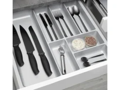 SOTECH ORGA-BOX-2 Besteckeinsatz Tiefe 462 mm Höhe 50,5 mm Für Nobilia Küchen Canvas Struktur Breite 509 mm< Besteckkästen