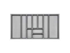 SOTECH ORGA-BOX-3 Besteckeinsätze Tiefe 473 mm Höhe 50,5 mm Schubladeneinsätze Breite 891 mm Silbergrau
