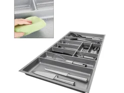 SOTECH ORGA-BOX-3 Besteckeinsätze Tiefe 473 mm Höhe 50,5 mm Schubladeneinsätze Breite 891 mm Silbergrau