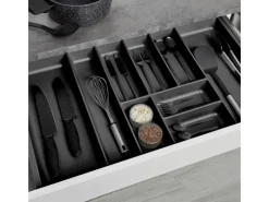 SOTECH Besteckkästen<ORGA-BOX-2 Besteckeinsatz Tiefe 462 mm Höhe 50,5 mm Für Nobilia Küchen Canvas Struktur Breite 809 mm