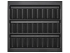 SOTECH ORGA-BOX Gewürzgläsereinsatz Gewürzdoseneinsatz 513 x 28 x 473 mm Lavagrau Für Blum 60er Korpusbreite< Besteckkästen