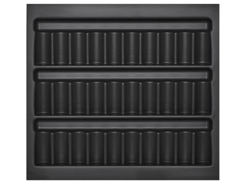 SOTECH ORGA-BOX Gewürzgläsereinsatz Gewürzdoseneinsatz 513 x 28 x 473 mm Lavagrau Für Blum 60er Korpusbreite< Besteckkästen