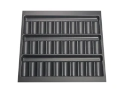 Online SOTECH ORGA-BOX Gewürzgläsereinsatz 526 x 474 x 28 mm Schiefergrau Gewürzdoseneinsatz Für 60er Korpusbreite