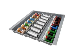 Discount SOTECH ORGA-BOX-3 Gewürzgläsereinsatz Tiefe 473 mm Höhe 50,5 mm Schubladeneinsätze Breite 491 mm Silbergrau