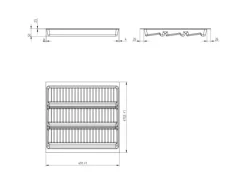 Discount SOTECH ORGA-BOX-3 Gewürzgläsereinsatz Tiefe 473 mm Höhe 50,5 mm Schubladeneinsätze Breite 491 mm Silbergrau