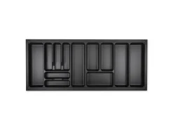 SOTECH Orga-Box I Besteckeinsatz Höhe 55 mm Lavagrau 1200 mm Für Blum Tandembox und ModernBox< Besteckkästen